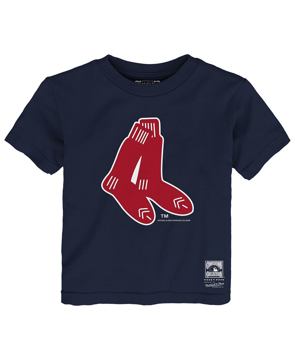 Детская футболка Mitchell & Ness Navy Boston Red Sox Retro Logo
