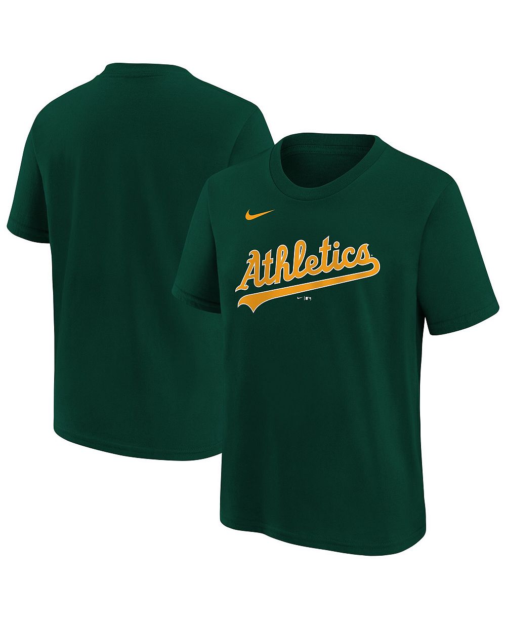 Детская футболка Nike Green Athletics Wordmark