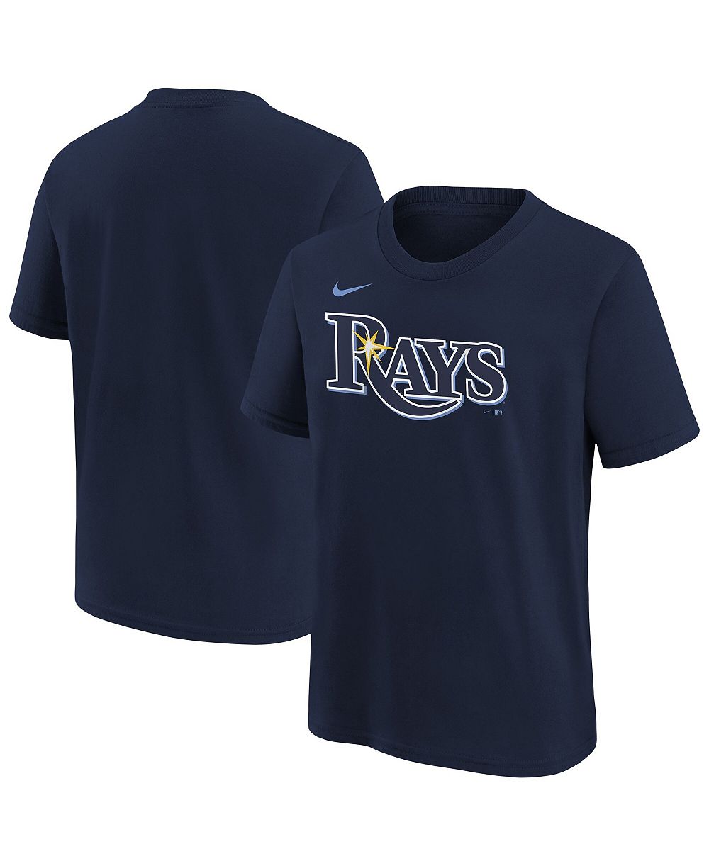 Детская футболка Nike Navy Tampa Bay Rays Wordmark