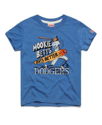 Homage Big Boys and Girls Mookie Betts Royal Los Angeles Dodgers Player Graphic Tri-Blend T-Shirt