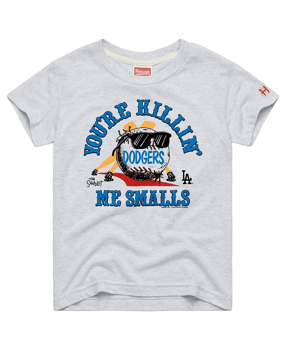 Детская футболка Homage Ash Los Angeles Dodgers x The Sandlot Tri-Blend