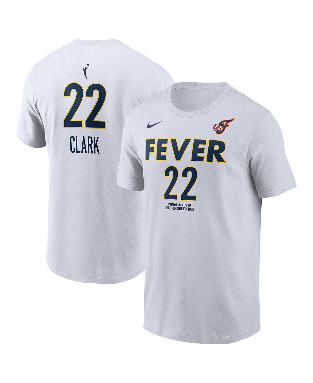 Мужская футболка Nike Caitlin Clark White Indiana Fever Name & Number Heroine Edition