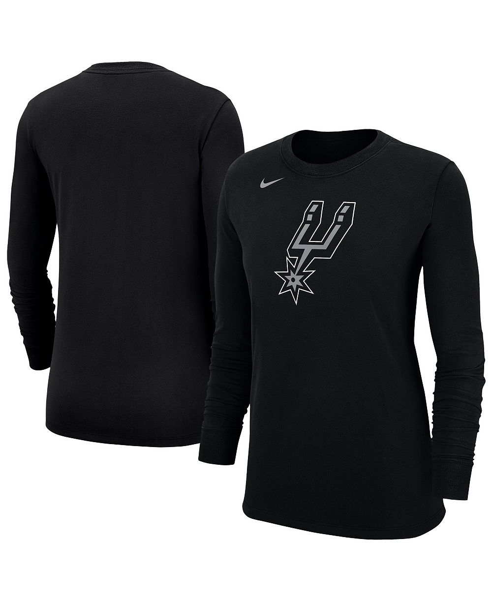 Nike Women's Black San Antonio Spurs Logo Core Long Sleeve T-Shirt