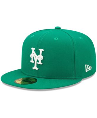 New Era Men's Kelly Green New York Mets White Logo 59FIFTY Fitted Hat