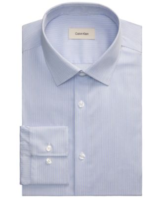 Рубашка Calvin Klein Men's Refined Cotton Stretch Striped Dress