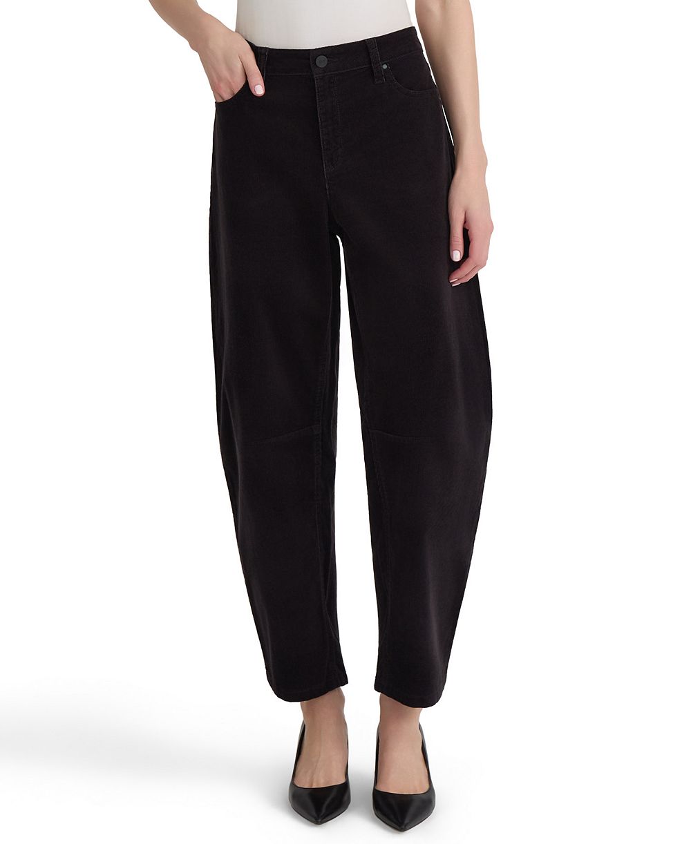 Jones New York Petite Lexington Barrel Leg Mid-Rise Jeans