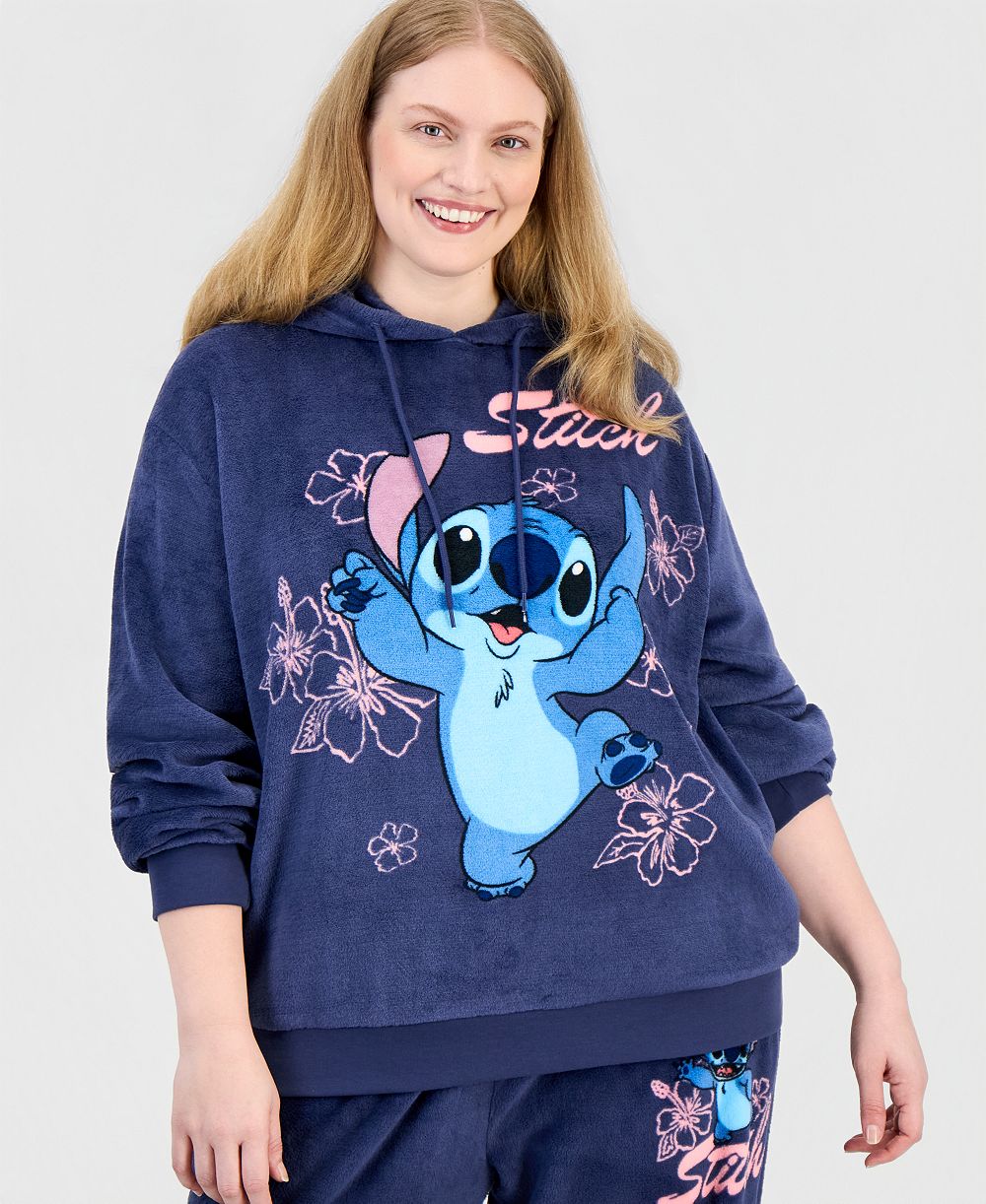 Disney Kids худи с длинным рукавом и капюшоном Lilo & Stitch, размер Plus