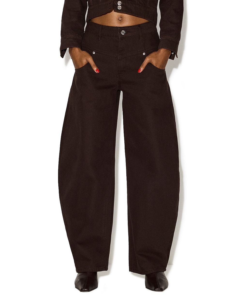 Steve Madden Women's Tribeca High-Waisted Wide-Leg Jeans