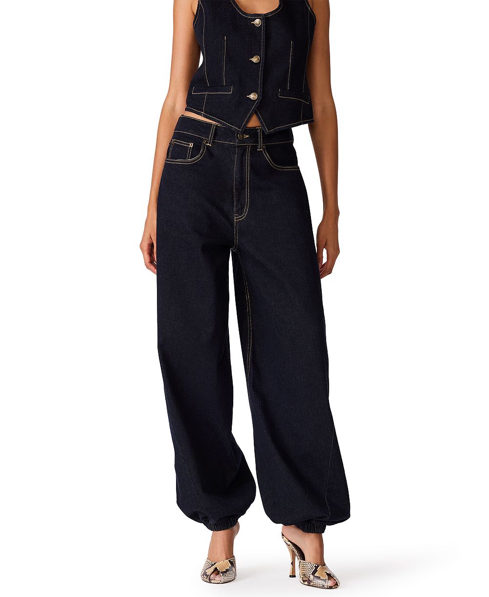 Steve Madden Women's The Soho Mid-Rise Wide-Leg Jeans