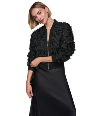 Sonia Rykiel женская куртка-бомбер с коротким рифленым воротником