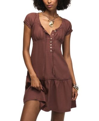 Женское мини-платье Lucky Brand с отделкой рюшами и вырезом sweetheart