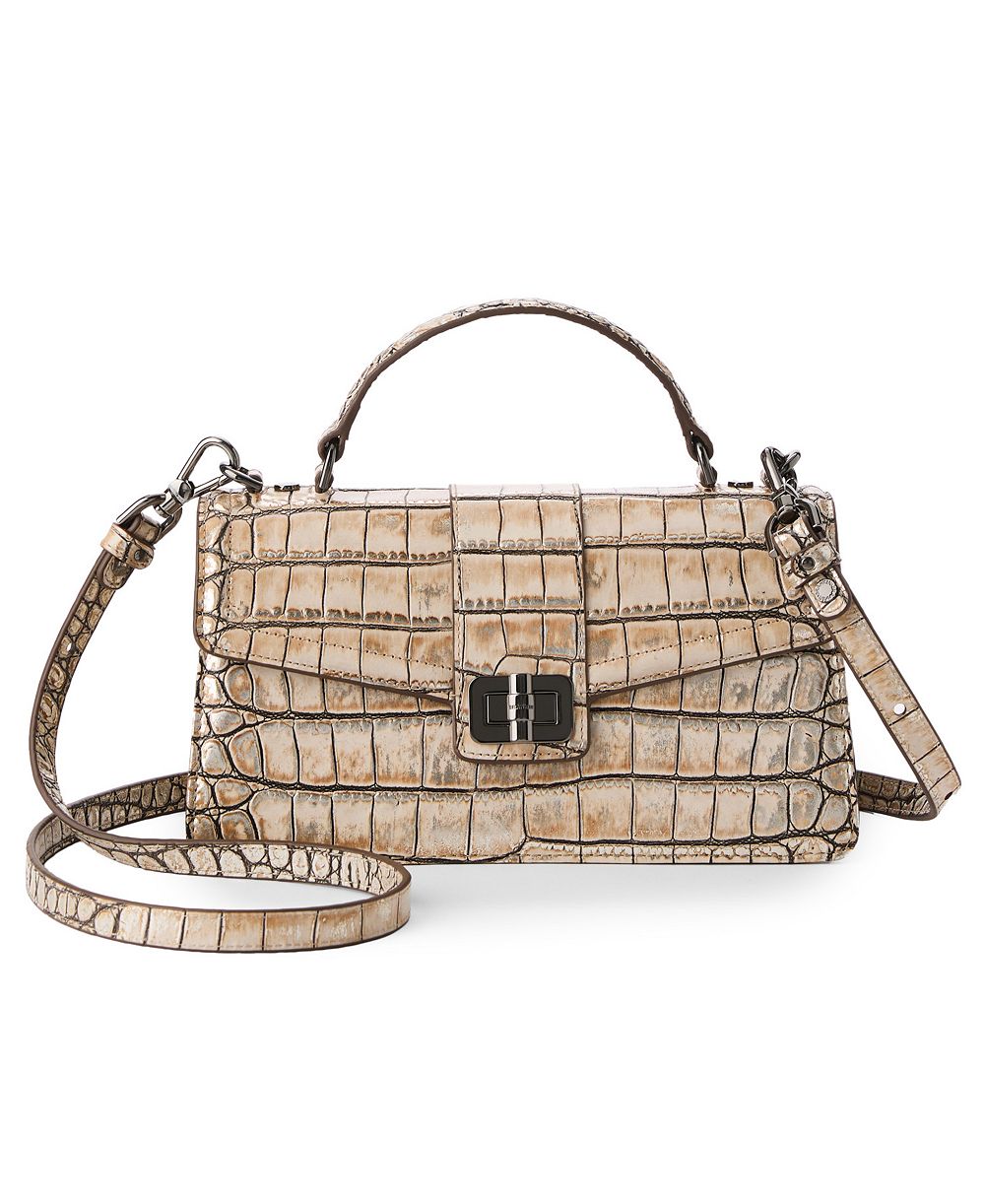 Brahmin Genie Shale Leather Small Crossbody Bag