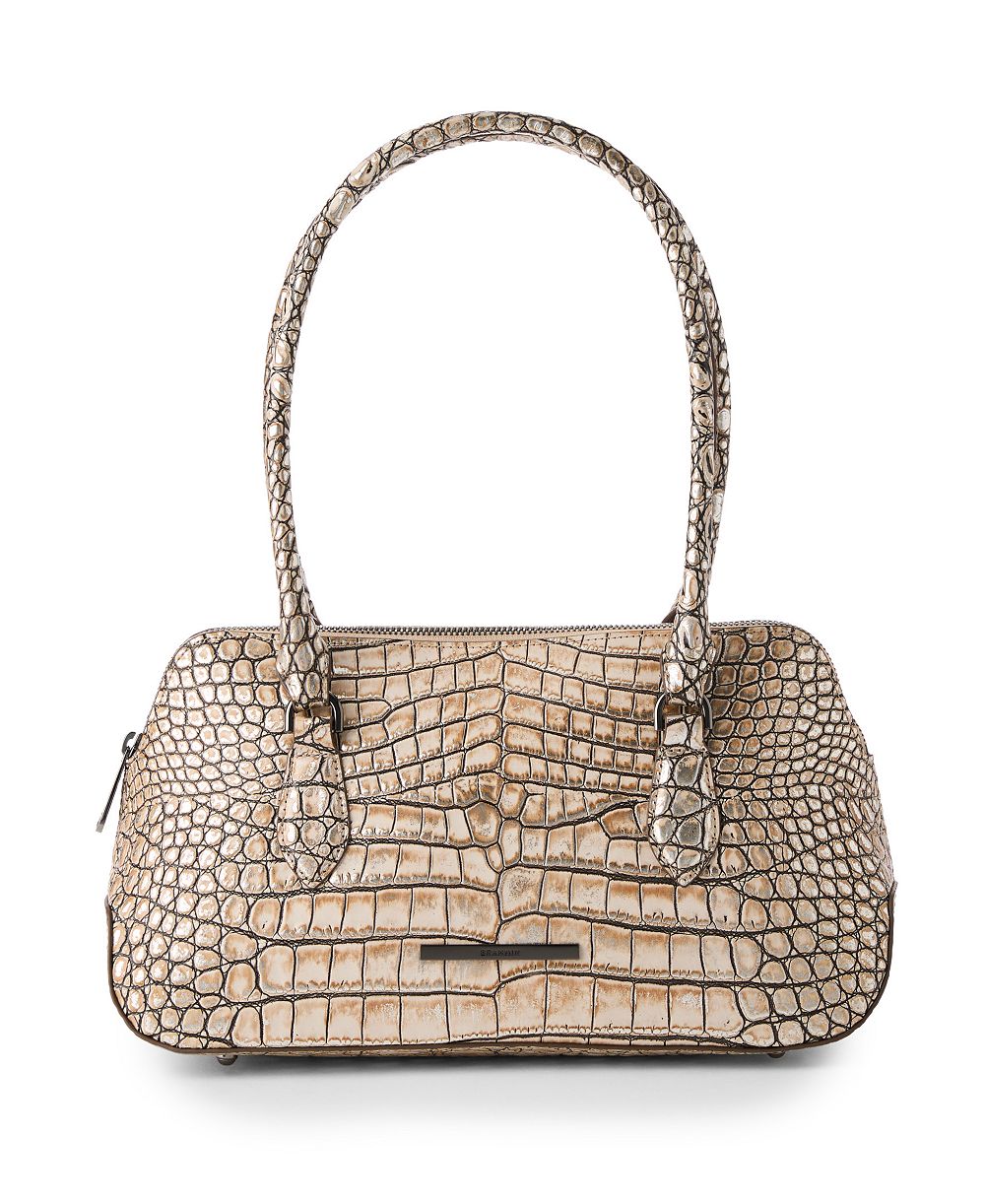 Brahmin Jennifer Shale Medium Leather Satchel Bag