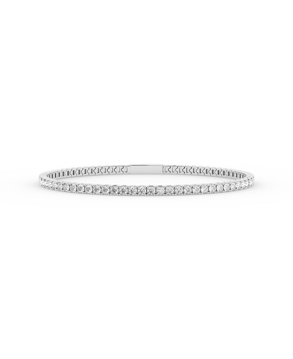 Forever Grown Diamonds браслет-браслет с лабораторным бриллиантом (2 карата суммарно) из стерлингового серебра