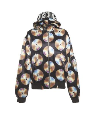 Женская толстовка Moschino с принтом Disc из хлопка