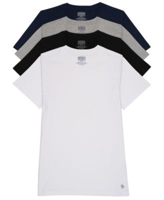 Original Penguin Мужские хлопковые футболки с круглым вырезом, упаковка 4 шт