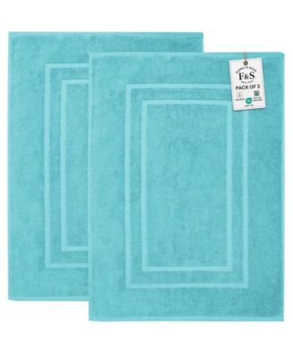 FEATHER & STITCH, NY Набор из 2 махровых ковриков для ванной из хлопка Super Absorbent