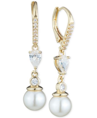 Anne Klein Серьги с имитацией жемчуга и кристаллов