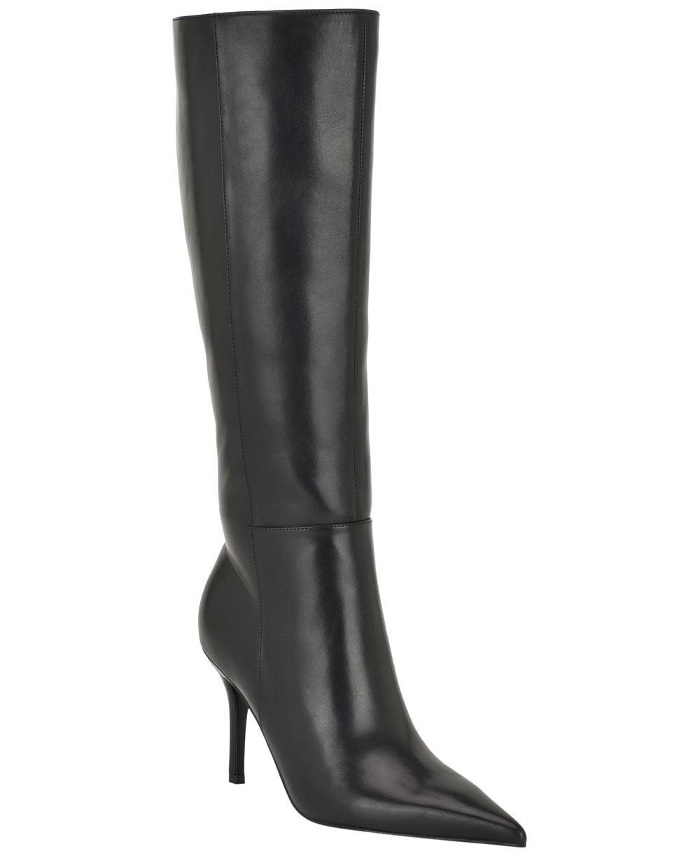 Nine West женские высокие сапоги на шпильке Gerty с широким голенищем