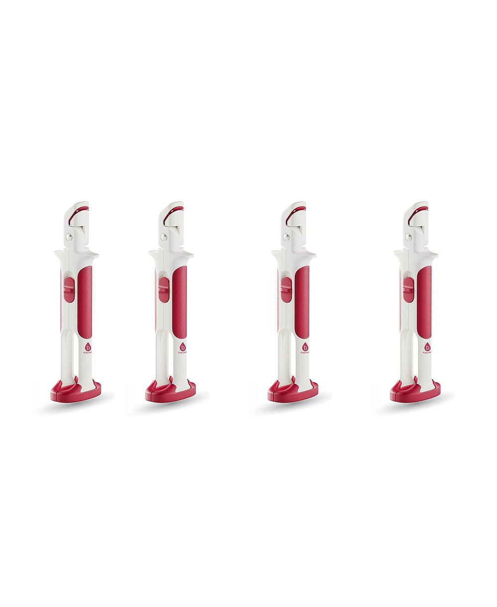 PURSONIC Ultimate 4-Pack: Heat-Resistant Kitchen Safety Clips | Dual Silicone Jaws for Non-Slip Grip on Hot Cookware