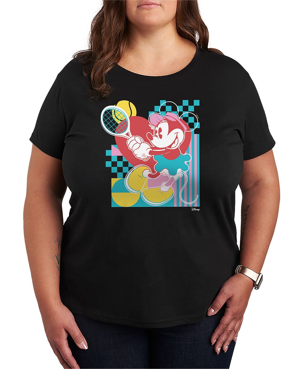Hybrid Apparel Plus Size Minnie Tennis Graphic T-Shirt