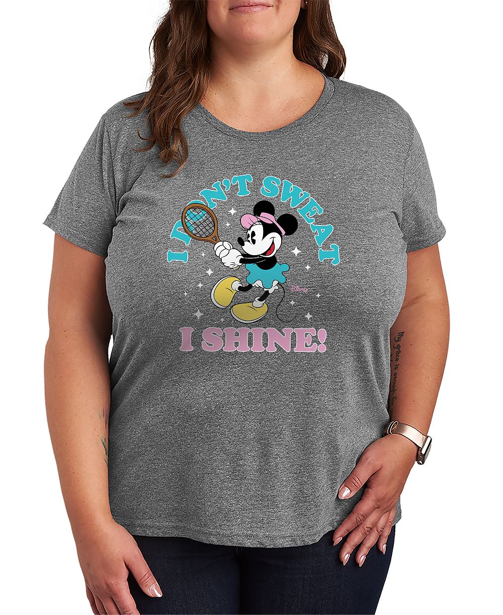 Hybrid Apparel Plus Size Don't Sweat Shine Graphic T-Shirt