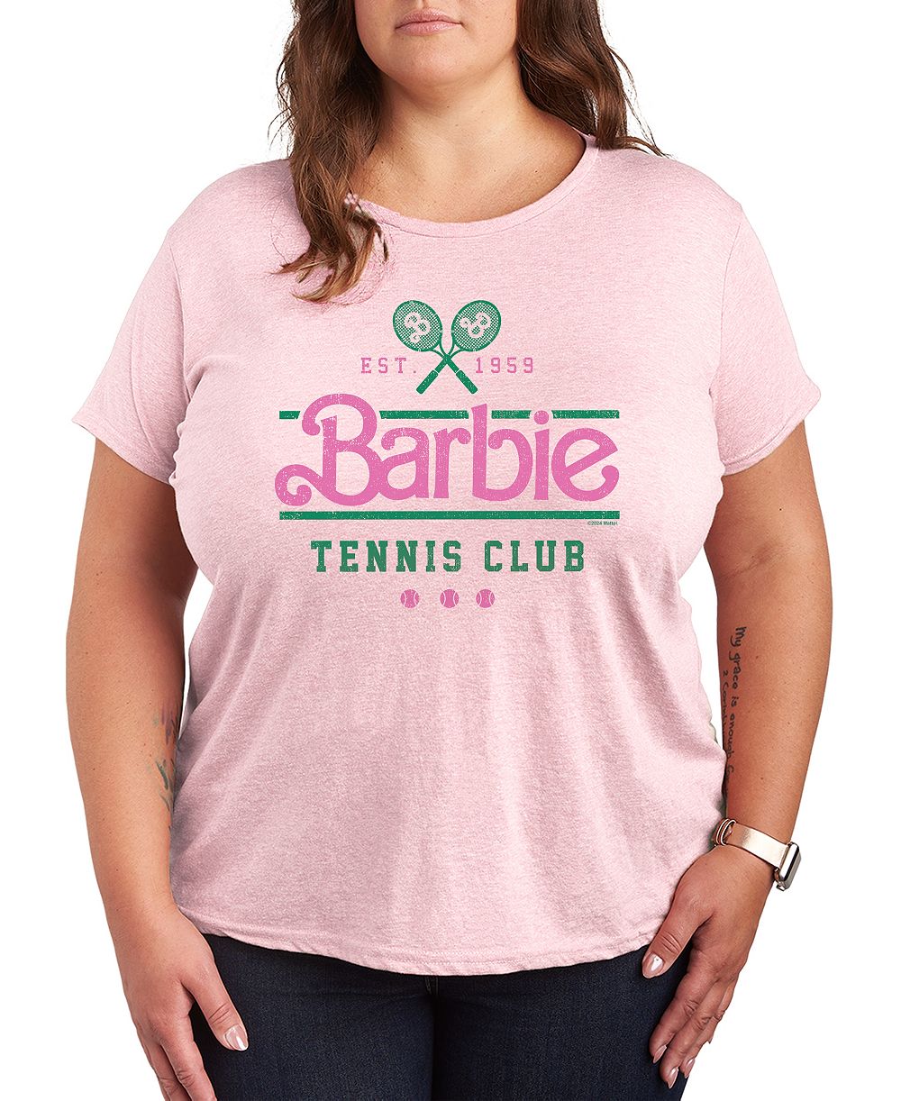 Hybrid Apparel Plus Size Barbie Tennis Graphic T-Shirt