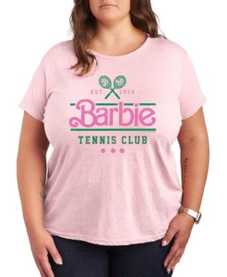 Hybrid Apparel Plus Size Barbie Tennis Graphic T-Shirt