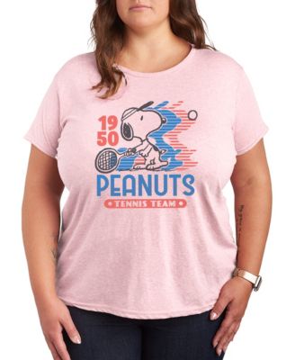 Женская футболка Hybrid Apparel Plus Size Peanuts Snoopy Tennis Team, с графическим принтом