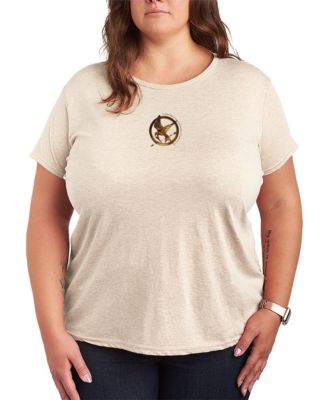 Женская футболка Hybrid Apparel Plus Size с принтом The Hunger Games Mockingjay Pin