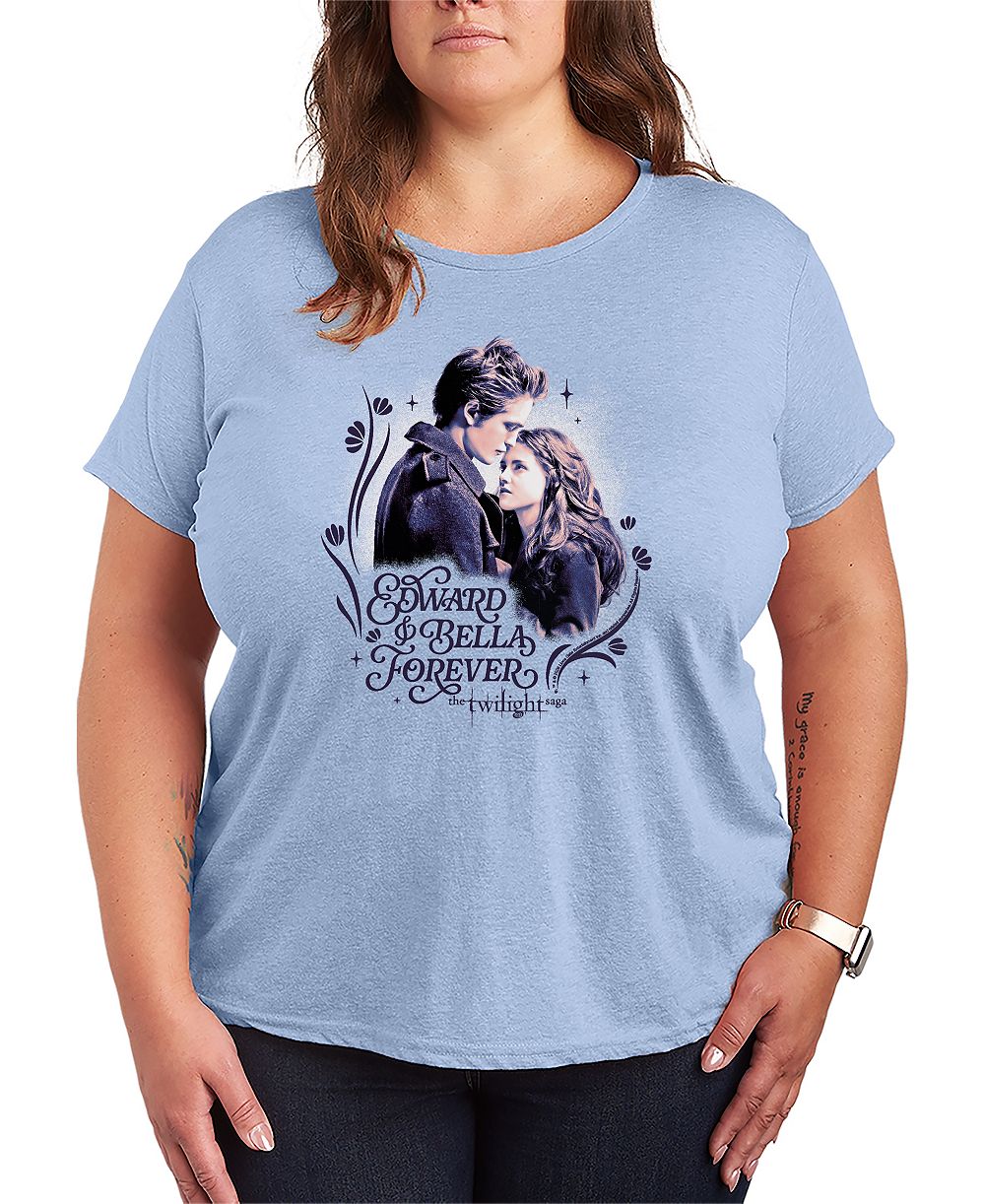 Hybrid Apparel Plus Size Twilight Edward and Bella Graphic T-Shirt