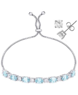 Silver/Aqua