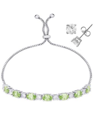 Silver/Peridot
