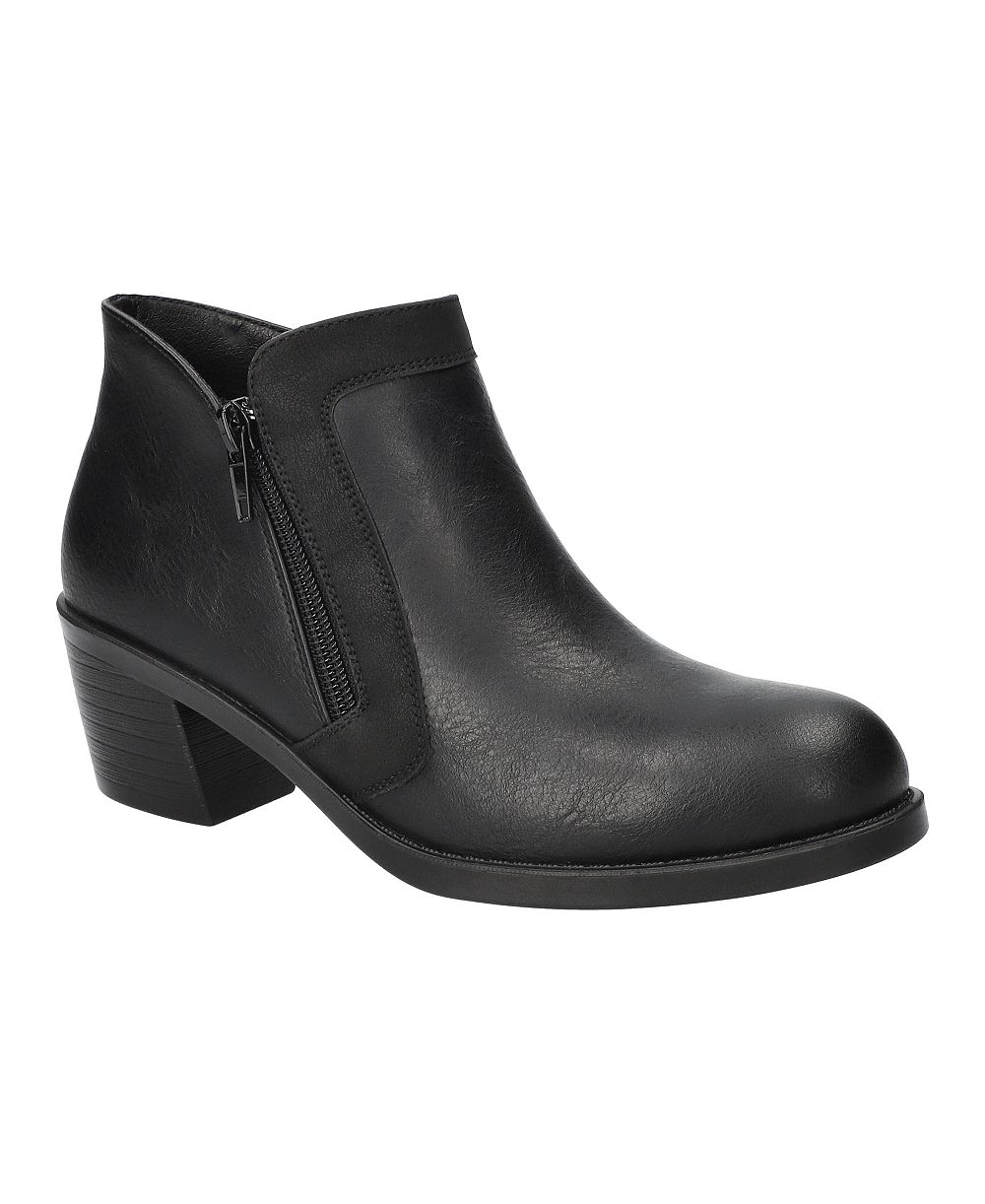 Easy Street Women's Bradley Block Heel Ankle Booties
