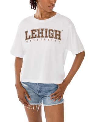 Gameday Couture Women's White Lehigh Mountain Hawks Claim To Fame Boxy Cropped T-Shirt