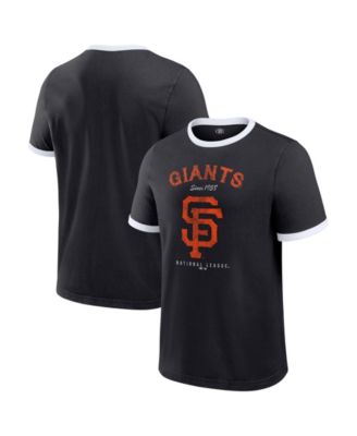 Мужская черная футболка Darius Rucker Collection By Fanatics San Francisco Giants Washed Ringer