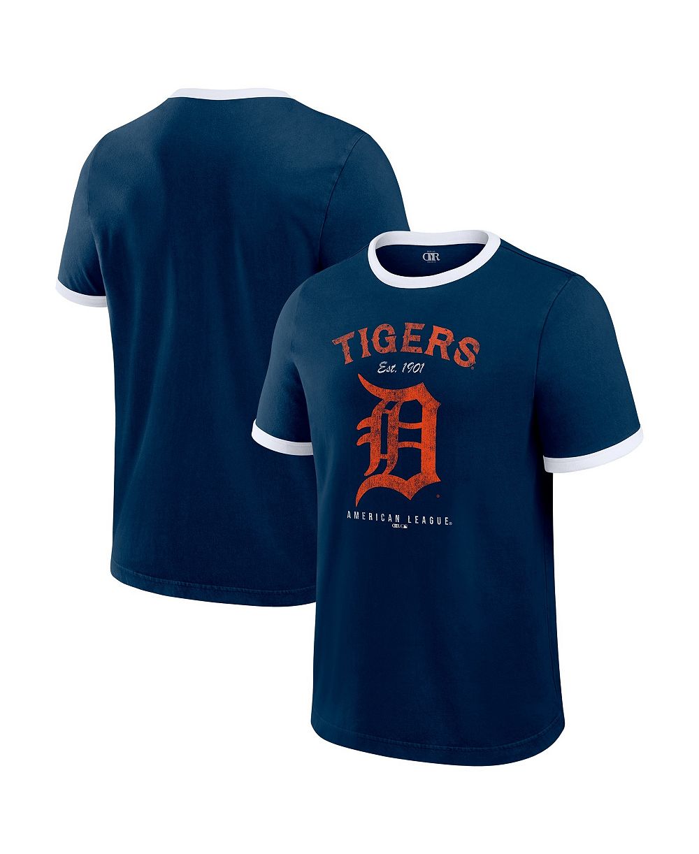 Darius Rucker Collection By Fanatics Мужская темно-синяя футболка ringer washed Detroit Tigers