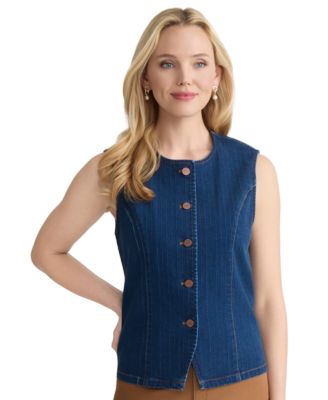 Жилет Jones New York Women's Striped Denim