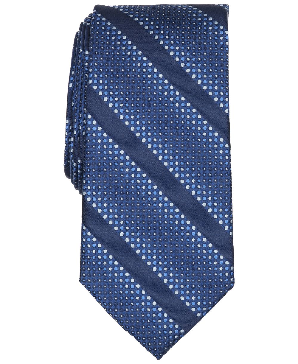 Perry Ellis мужские классические полосатые галстуки Lampone