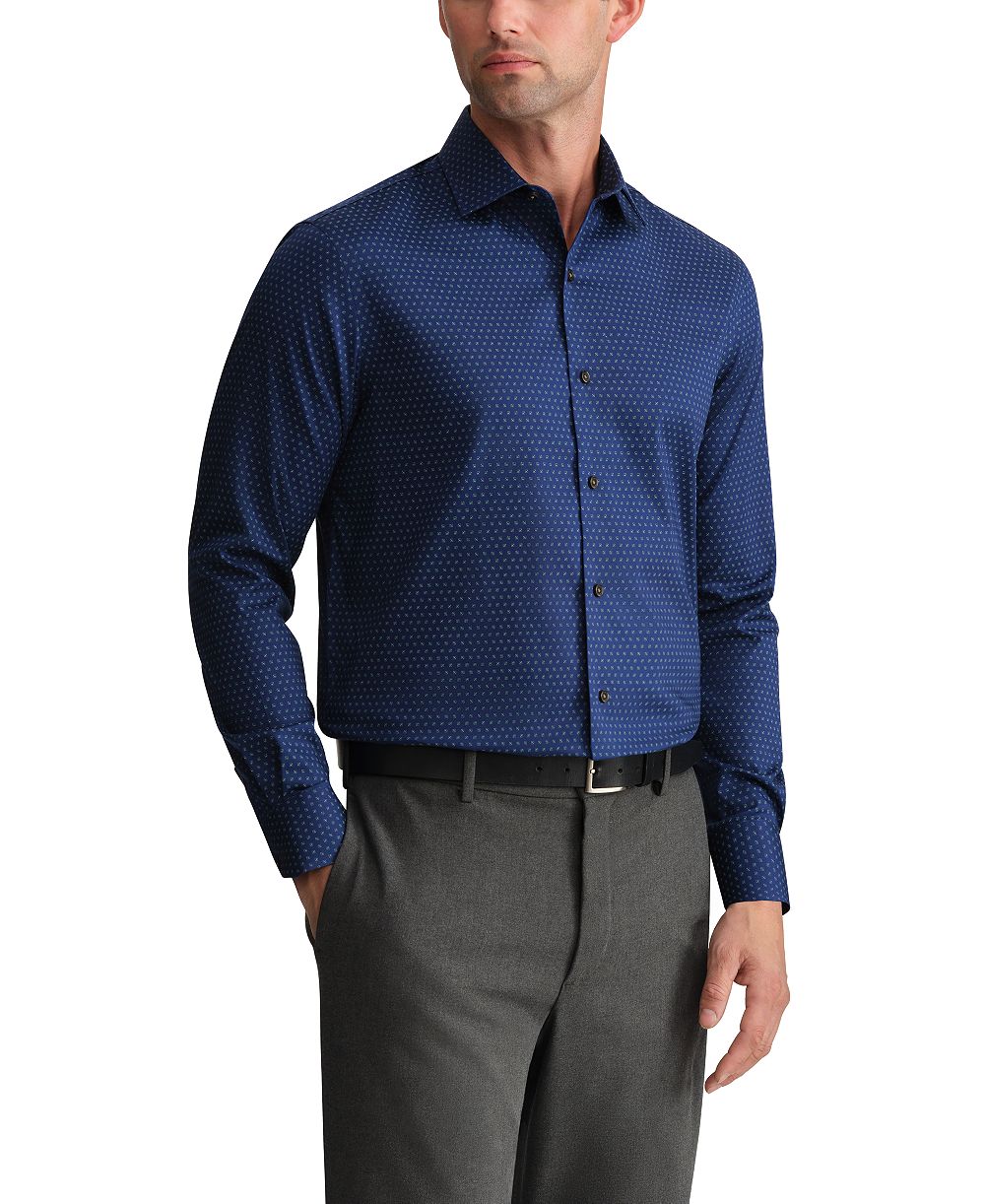 Мужская рубашка Tommy Hilfiger TH Flex Stretch с длинным рукавом и воротником spread