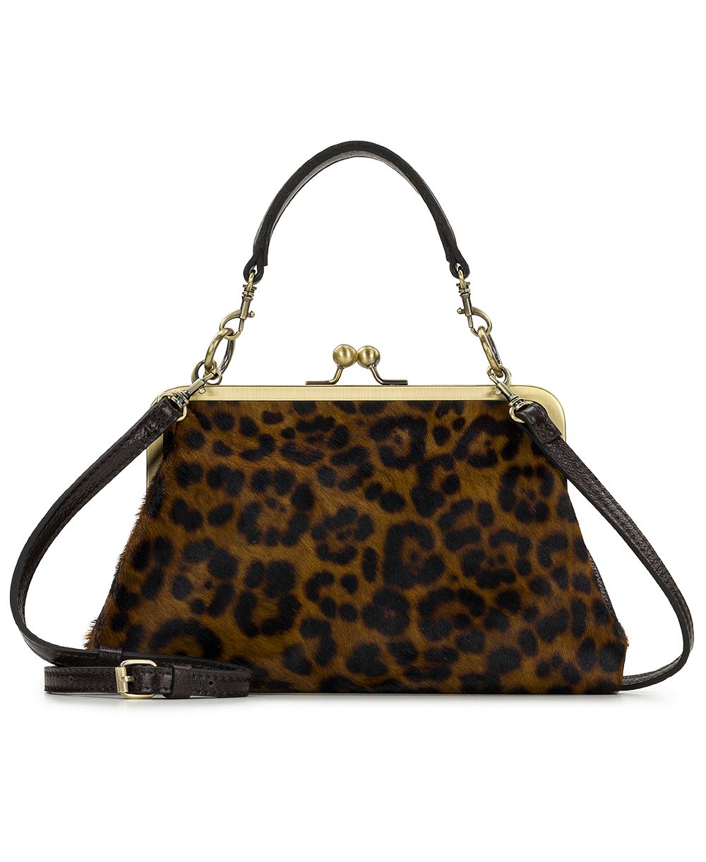 Patricia Nash Vione Small Leopard Frame Crossbody Bag