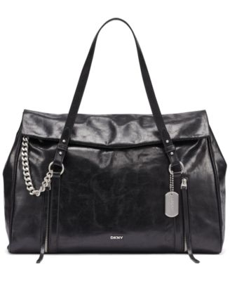 DKNY Skye большая сумка-тоут из искусственной кожи с застёжкой-кнопкой