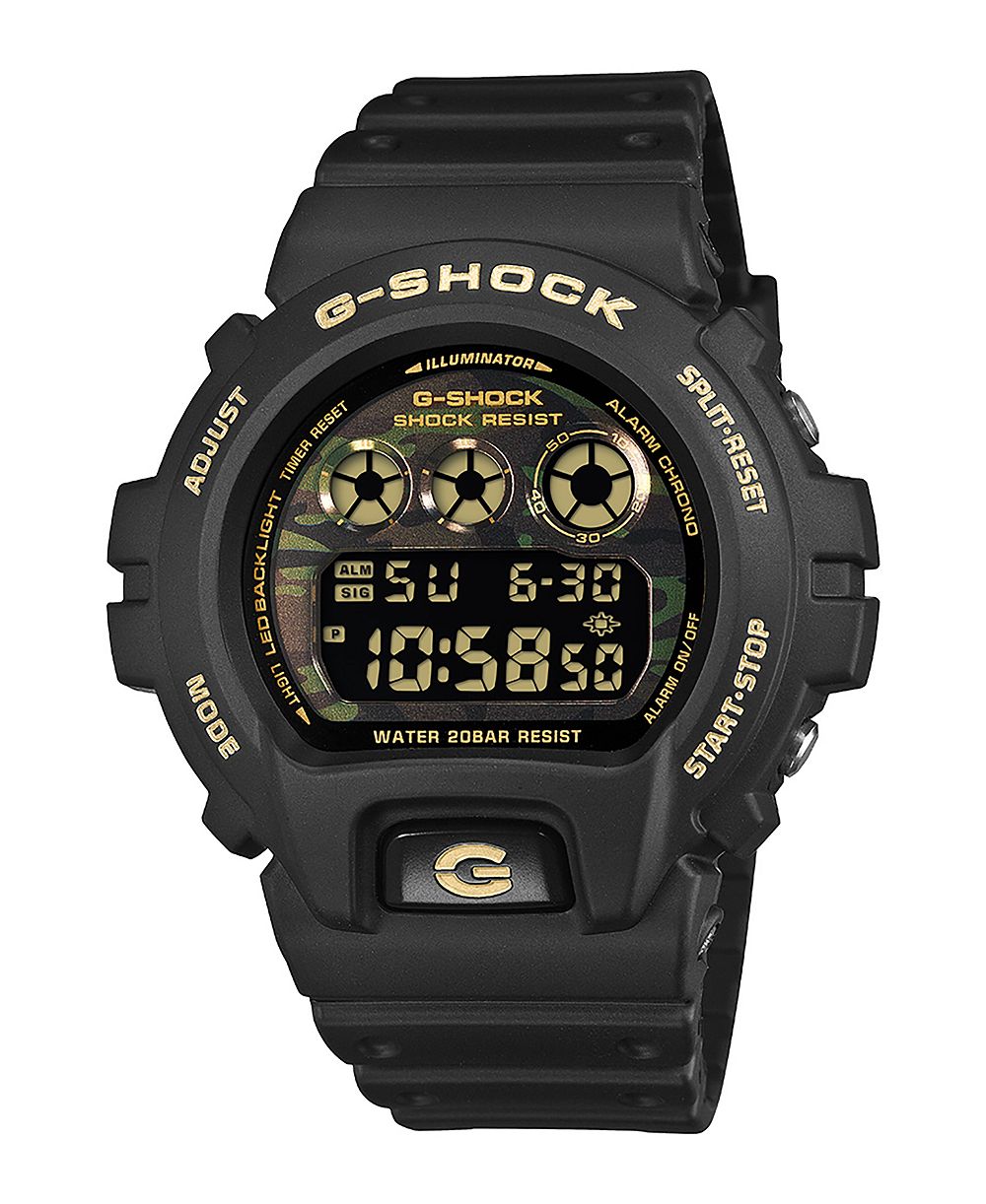 G-Shock цифровые часы из черной смолы Men's 50mm