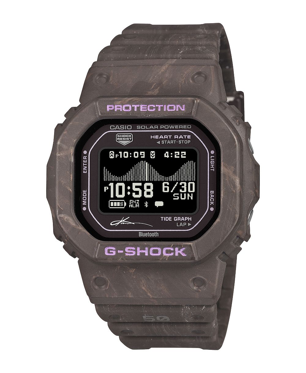 Мужские цифровые часы G-Shock Kanoa Igarashi Limited Edition, коричневые, 44.5mm