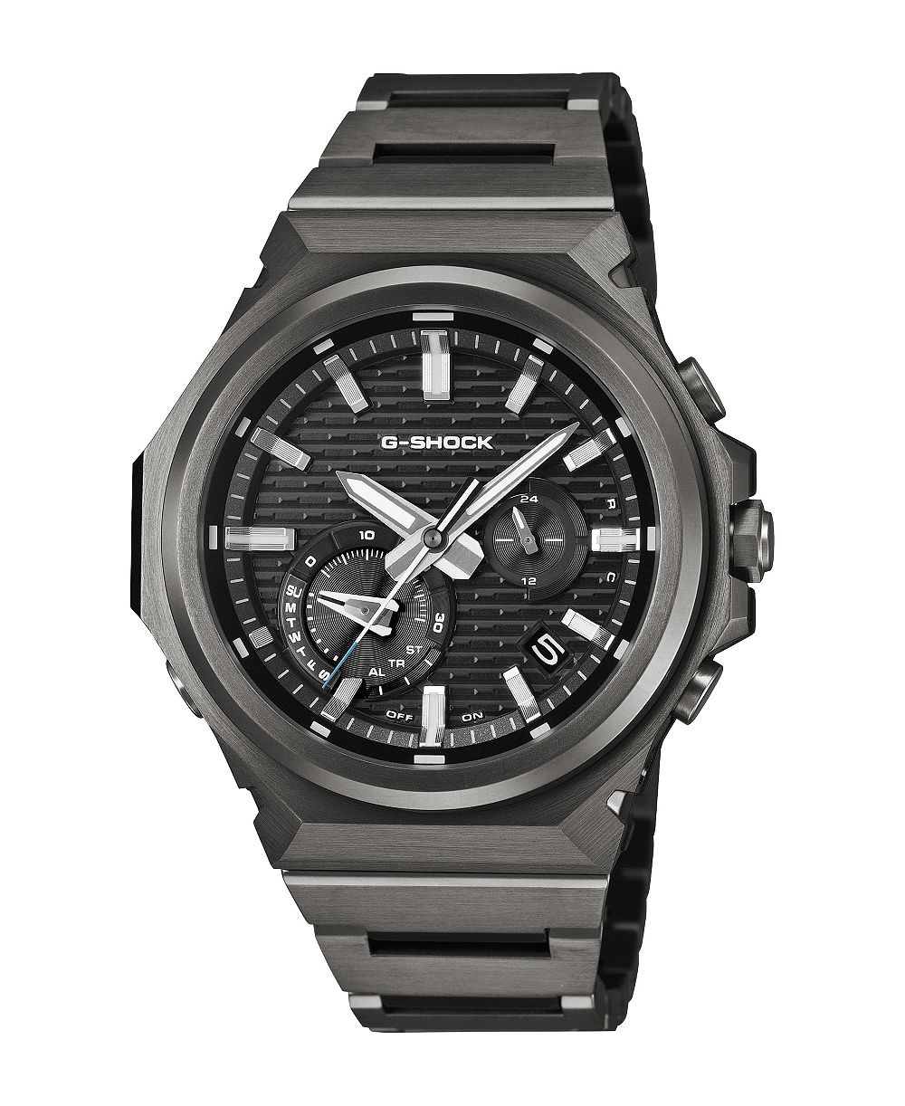 G-Shock Men's Black Stainless Steel Analog Watch 44.2mm