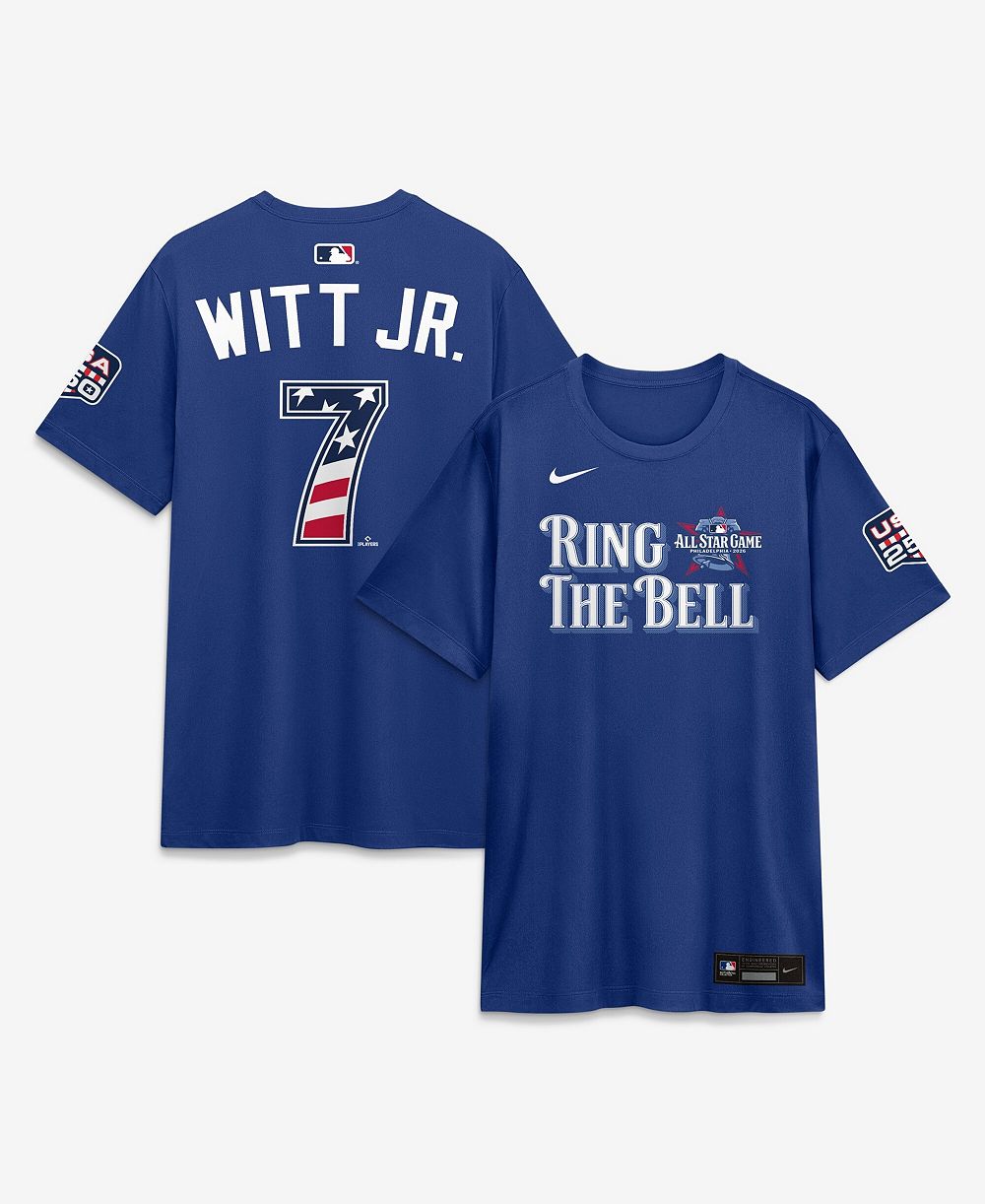 Мужская футболка Nike 2026 All-Star Game American League Bobby Witt Jr. Rush Blue Name & Number T-Shirt