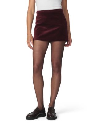 Joe's Jeans Women's Velveteen Mini A-Line Skirt
