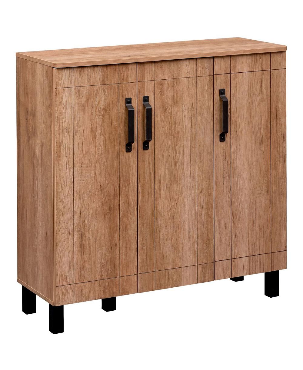Стеллаж-органайзер Slickblue Modern Oak Shoe Rack Cabinet Freestanding Storage Organizer
