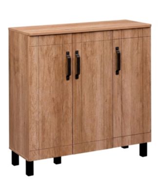 Стеллаж-органайзер Slickblue Modern Oak Shoe Rack Cabinet Freestanding Storage Organizer