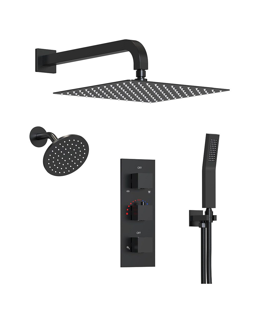 Система душевых головок EVERSTEIN Thermostatic Dual Showerheads Wall Mount
